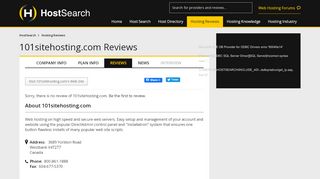 
                            8. 101sitehosting.com Review - web hosting reviews by real users