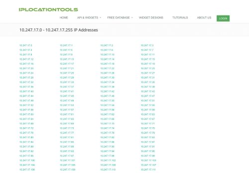 
                            1. 10.247.17.0 - 10.247.17.255 - Complete Range of IP Addresses ...