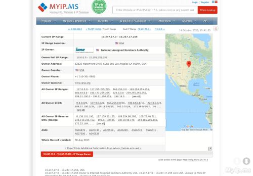 
                            4. 10.247.17.0 - 10.247.17.255, USA - Myip.ms