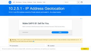 
                            7. 10.2.5.1 - No unique location - Private network - IP address ...