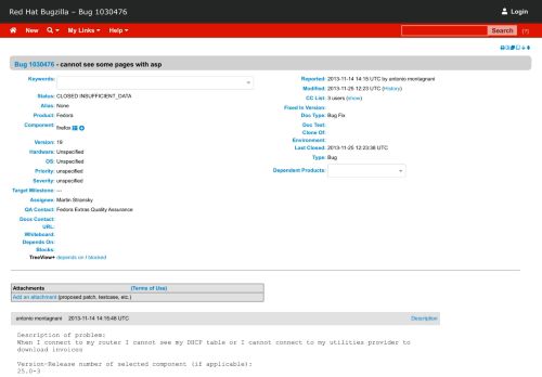 
                            7. 1030476 – cannot see some pages with asp - Bugzilla@redhat