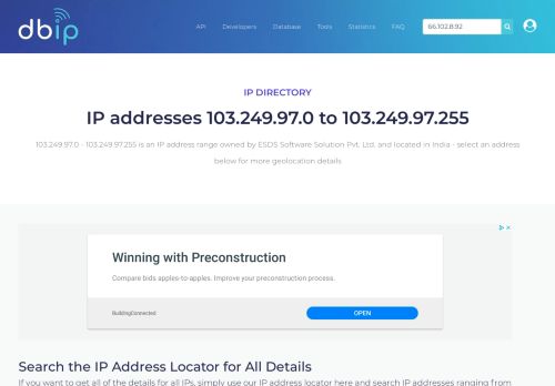 
                            4. 103.249.97 - India - ESDS Software Solution Pvt. Ltd. - Search IP ...