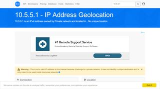 
                            3. 10.5.5.1 - No unique location - Private network - IP address ...