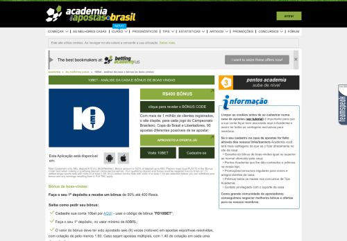
                            7. 10Bet - Academia das Apostas Brasil