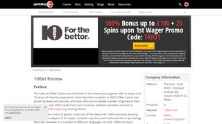 
                            5. 10Bet Review & Bonus Promo Code for the UK - Gambling.com