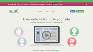 
                            8. 10KHits Traffic Exchange: Free Website Traffic to Your Site