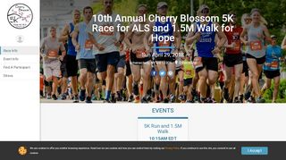 
                            11. 10th Annual Cherry Blossom 5K Race for ALS and 1.5M Walk for Hope