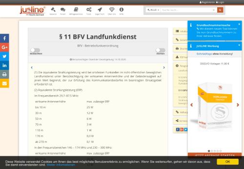 
                            11. § 11 BFV (Betriebsfunkverordnung ), Landfunkdienst - JUSLINE ...