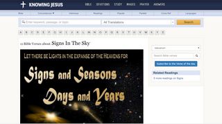 
                            3. 11 Bible verses about Signs In The Sky - Knowing Jesus – Bible