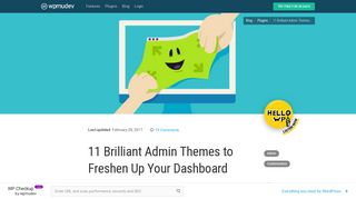 
                            8. 11 Brilliant Admin Themes to Freshen Up Your Dashboard - WPMU DEV