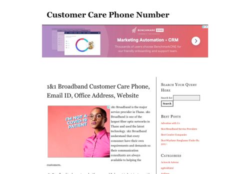 
                            4. 1&1 Broadband Customer Care Phone, Email ID, Office Address ...