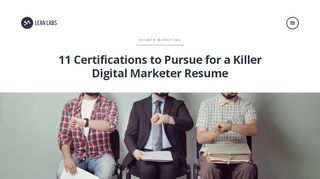 
                            12. 11 Certifications to Pursue for a Killer Digital Marketer Resume