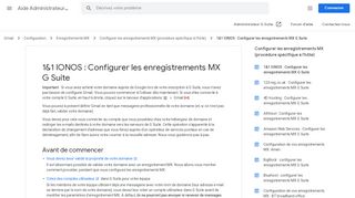 
                            10. 1&1 : Configurer les enregistrements MX G Suite - Aide Administrateur ...