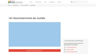 
                            7. 1&1 Deutschland Karte der Ausfälle - Gibt es eine Störung?
