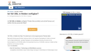 
                            6. 1&1 DSL in Helden verfügbar? | DSL Anbieter Vergleich