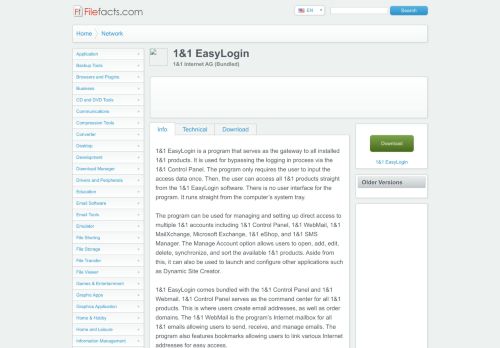 
                            5. 1&1 EasyLogin - Filefacts.com