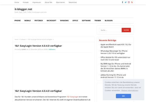 
                            2. 1&1 EasyLogin Version 4.0.4.0 verfügbar – it-blogger.net