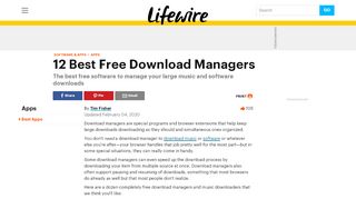 
                            6. 11 Free Download Managers (Updated February 2019) - Lifewire