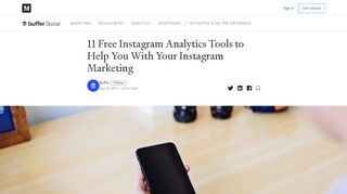 
                            2. 11 Free Instagram Analytics Tools to Help You With Your Instagram ...