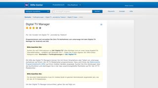 
                            9. 1&1 Hilfe Center - Digital TV Manager