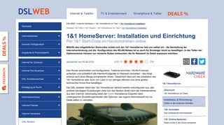 
                            12. 1&1 HomeServer Installation & Einrichtung - Im Handumdrehen online