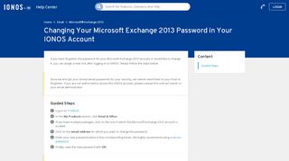 
                            12. 1&1 IONOS Change password for Microsoft Exchange 2013 in - 1&1 ...