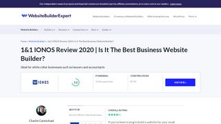 
                            9. 1&1 IONOS Review | Is It The Best Business Website Builder? (Feb 19)