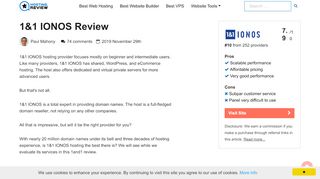 
                            9. 1&1 IONOS Reviews by Web Hosting Experts - February 2019