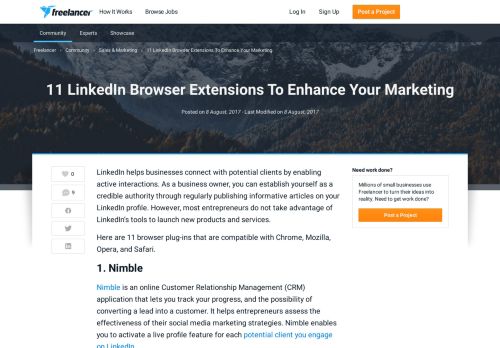 
                            11. 11 LinkedIn Browser Extensions To Enhance Your ...
