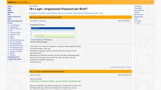 
                            9. 1&1 Login, vergessenes Passwort per Brief? - Mikrocontroller.net