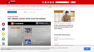 
                            9. 1&1: Media Center ohne Live-Fernsehen - FOCUS Online