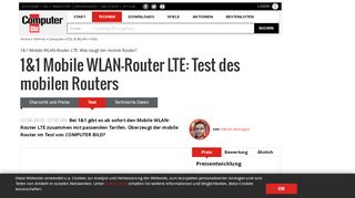 
                            4. 1&1 Mobile WLAN-Router LTE: Test des mobilen Routers ...