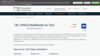 
                            11. 1&1 MyWebsite Test und Erfahrungen - 2019