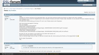
                            6. 1&1 Problem - Technische Fragen Forum - DSL Forum