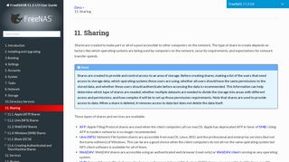 
                            8. 11. Sharing — FreeNAS®11.2-U2 User Guide Table of Contents