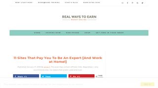 
                            2. 11 Sites That Pay You To Be An Expert [And Work at Home!]