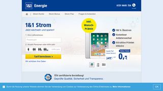 
                            11. 1&1 Strom: Ihr zuverlässiger Stromanbieter – jetzt wechseln!