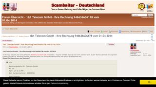 
                            7. 1&1 Telecom GmbH - Ihre Rechnung 946636606178 vom 01.04.2014 ...