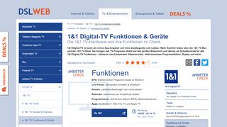 
                            8. 1&1 TV Funktionen: 1&1 TV-Box im Check - DSLWeb