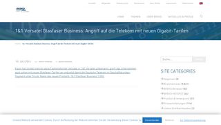 
                            13. 1&1 Versatel Glasfaser Business: Angriff auf die Telekom mit neuen ...