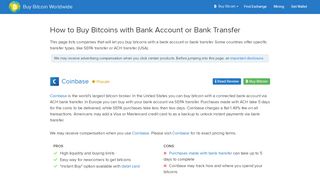 
                            7. 11 Ways to Buy Bitcoin with Bank Account or Transfer (2019 Guide)