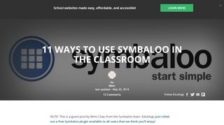 
                            12. 11 Ways to use Symbaloo in the Classroom – The Edublogger
