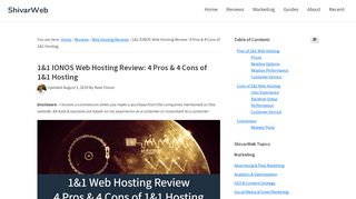 
                            10. 1&1 Web Hosting Review: 6 Pros & 6 Cons of 1&1 Ionos Hosting