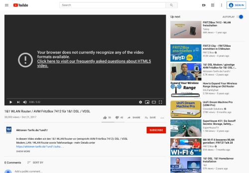 
                            4. 1&1 WLAN Router / AVM FritzBox 7412 für 1&1 DSL / VDSL - YouTube