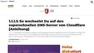 
                            8. 1.1.1.1: So wechselst Du auf den superschnellen DNS-Server von ...