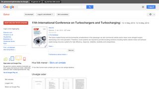 
                            12. 11th International Conference on Turbochargers and Turbocharging: ... - Resultat for Google Books