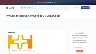 
                            10. 12 best alternatives to Cloud at Cost as of 2019 - Slant
