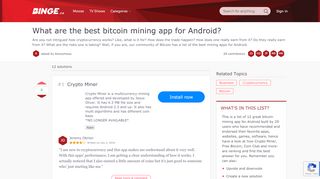 
                            10. 12 Best Bitcoin Mining App For Android 2019 - Softonic