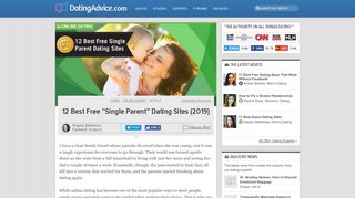 
                            8. 12 Best Free “Single Parent” Dating Sites (2019) - Dating Advice
