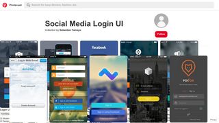 
                            1. 12 Best Social Media Login UI images | Design web, UI Design, App ...
